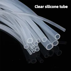 Premium Food Grade Clear Silicone Rubber Hose - Flexible, Nontoxic Tubing (1/2/5M) - OD 10xID 8mm