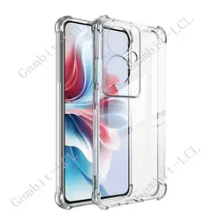 Premium Shockproof Silicone TPU Case for OPPO Reno11 F - Anti-Fall Protection, Soft & Durable Back Cover for 6.7 Smartphones (Clear)