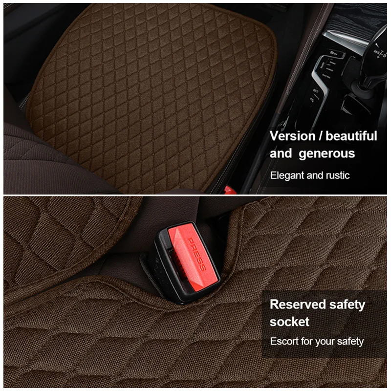 Linen Car Seat Covers for All Seasons Universal Fit