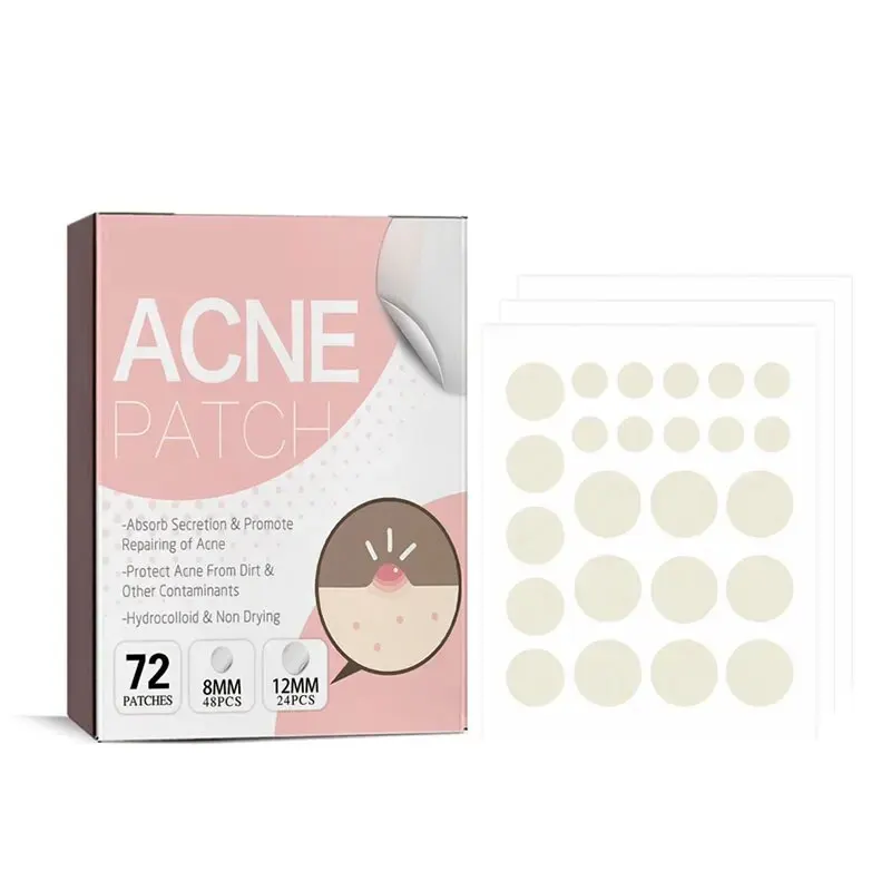 72pcs Patches Comedo Look Invisible Concealer Breathable Covering Patch Facial oil blotting paper
