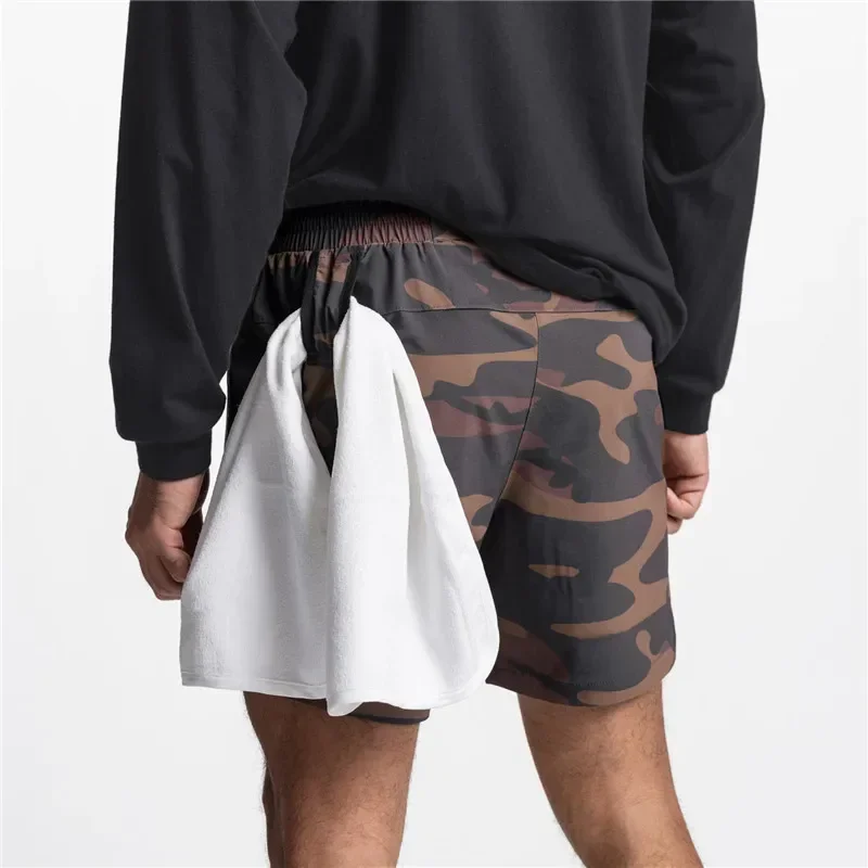 2024 Summer New Gym Jogging Exercise Shorts Men's Sports Fitness Quick-drying Multiple pockets Running Shorts Men Casual Shorts