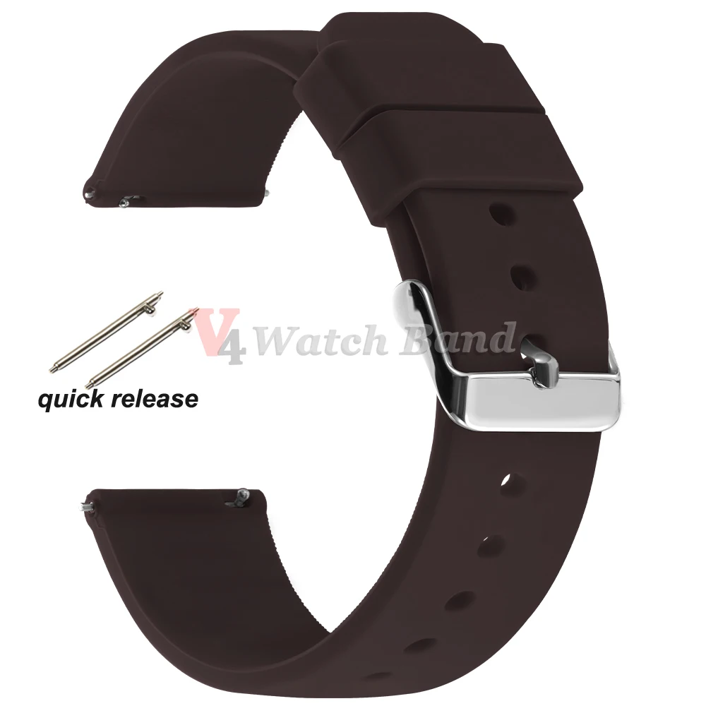 Premium Silicone Rubber Wrist Watch Band Strap – Versatile Colors and Sizes