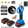 30mm Cordless Electric Scissors Electric Pruning Shears 2 Gears With LED Display Fruit Tree Garden Tool For Makita 18V Battery 1