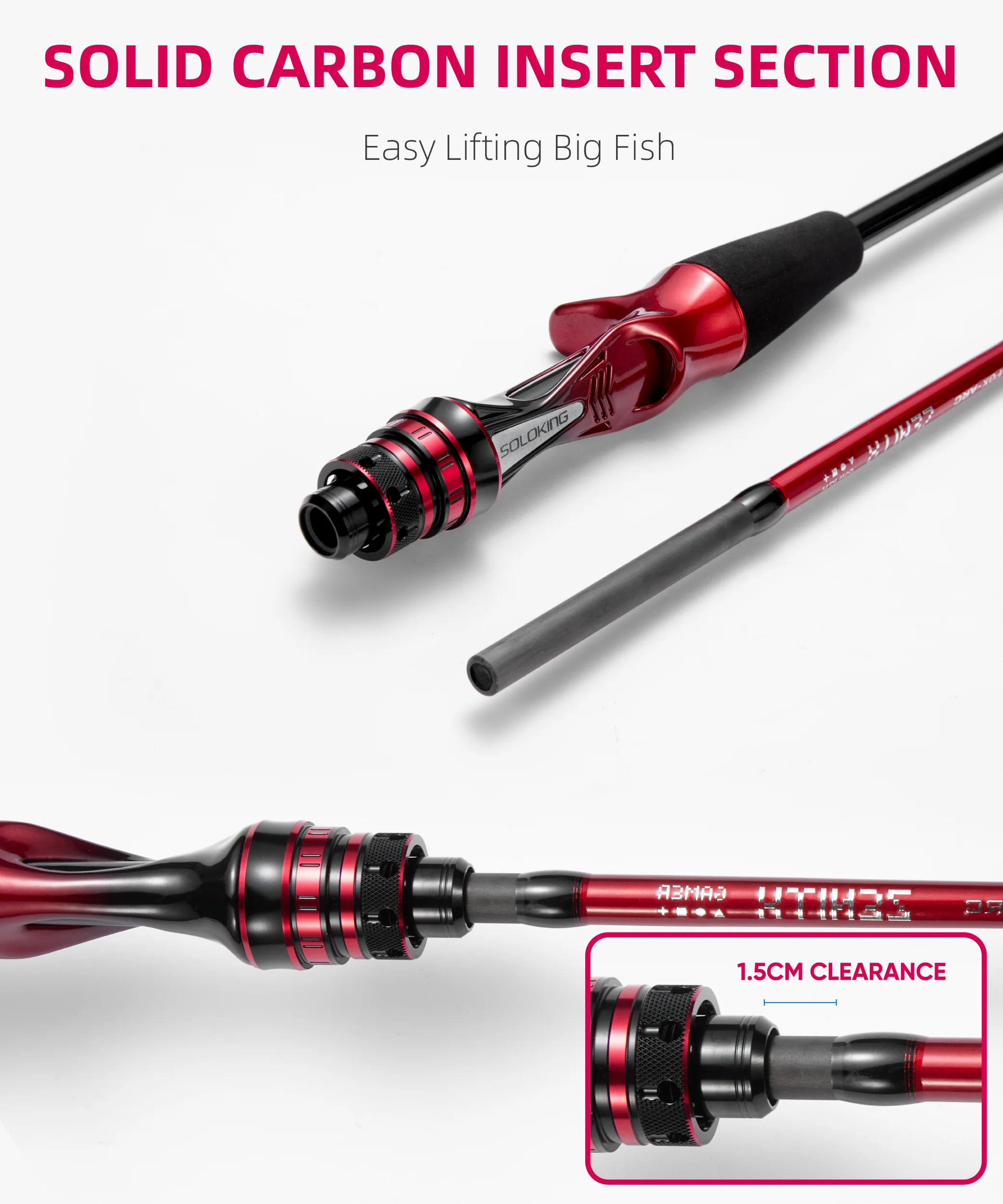 SOLOKING ZENITH Gamer Series Angelrute Tianium Spitze Tintenfisch Octopus Angeln Casting Rod Tintenfisch Boot Angeln webfooted – Detail 4