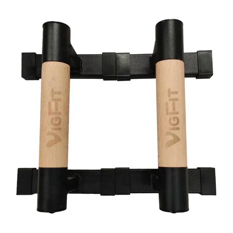 Push-up Bar Parallel Bar Anti-Slip Inverted Bar Aerobics Fitness Solid Wood Belt Solid Metal
