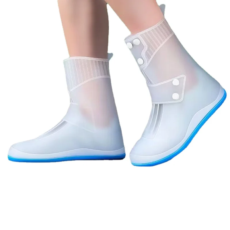 New Arrivals Women Men Mid-calf Shoes Covers Waterproof Non-slip Silicone Shoes Protector Unisex Rain Boots Pads For Rainy Day