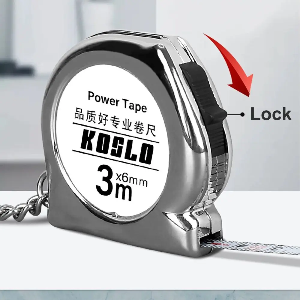 3m Retractable Keychain Tape Measure 50*50*12mm Delicate Small Measuring Tools Home Gauging Tools Gift Ruler With Keyring tape measure measuring tape measuring ruler