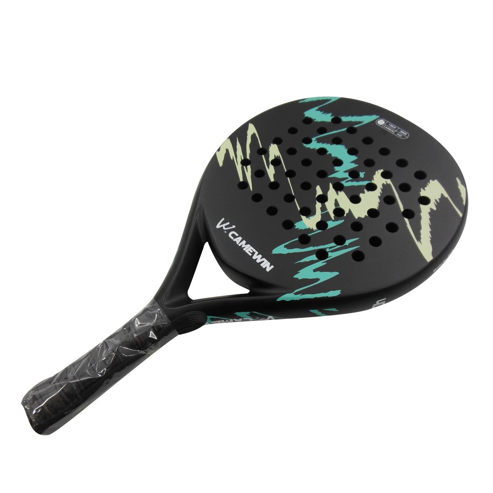 CAMEWIN Beach Tennis Racket Carbon Professional Carbon and Glass Fiber Padel Tennis Racket Soft Face Paddle Racquet with Bag tennis racket padel racket tennis racket set