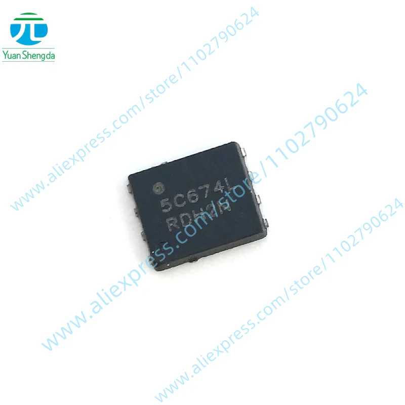 

5 шт., новые оригинальные NVMFD5C674NLT1G MOS FET 35,2 А/60 в DFN-8 5C674L