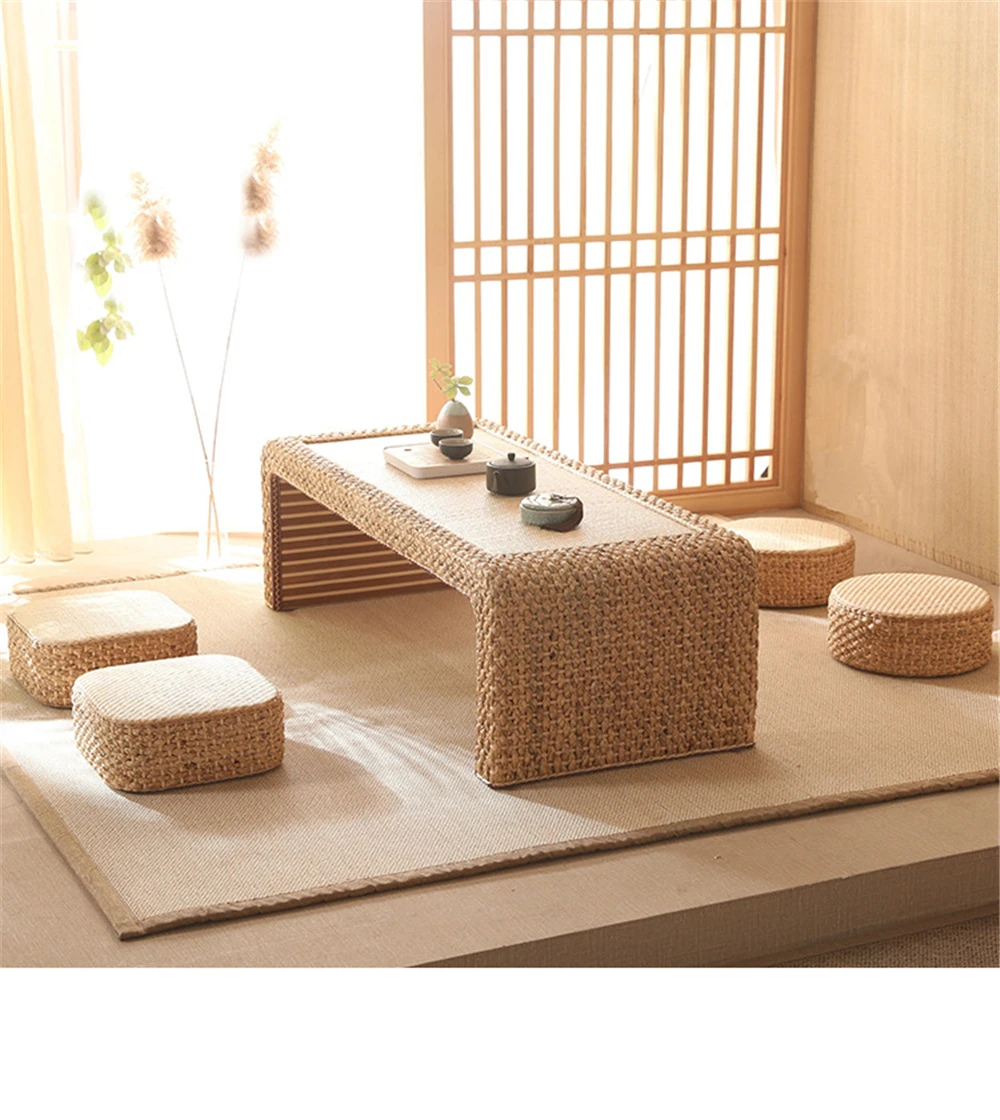 Simple Living Room Furniture Coffee Tables Modern Apartment Bedroom Rattan Endtable Creative Household Dormitory Bedside Table