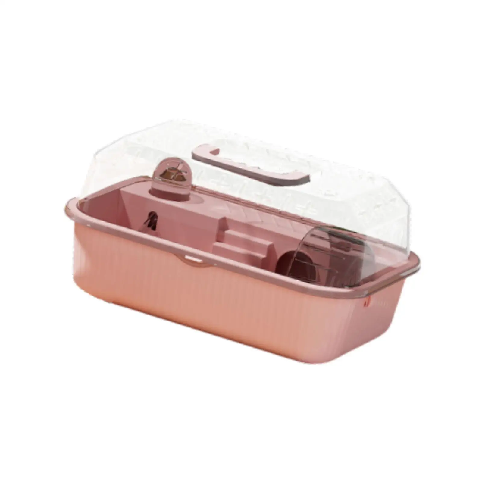 Small Animal Cage Hamster Home Habitat, Portable with Handle Design Pet House Pet Carrier for Rats Gerbil Mice Hedgehog