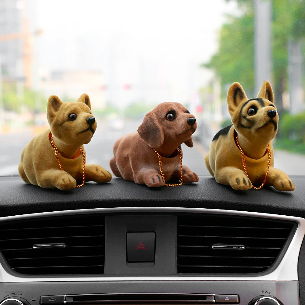 Muñeca de aromaterapia para coche Dianhai adorno de perro con cabeza de columpio de dibujos animados 