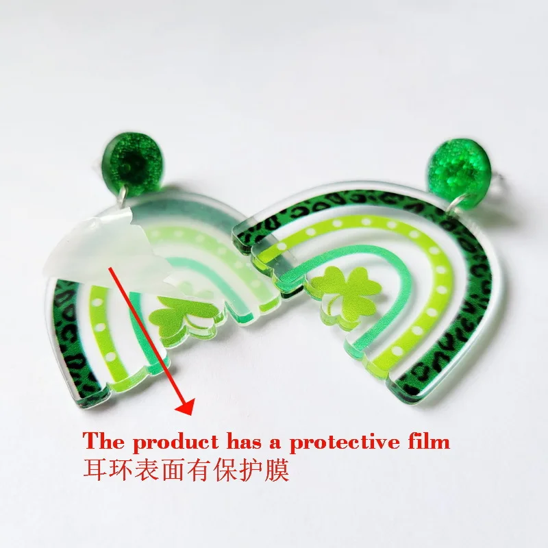 A-yeite St. Patrick's Day Earrings Cute Funny Irish Shamrock Hat...