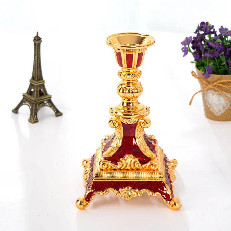 Metal Candle Holder Candlestick Wedding Decoration Dining Table Candle Stand Shooting Props Crafts Accessories Base candle holders