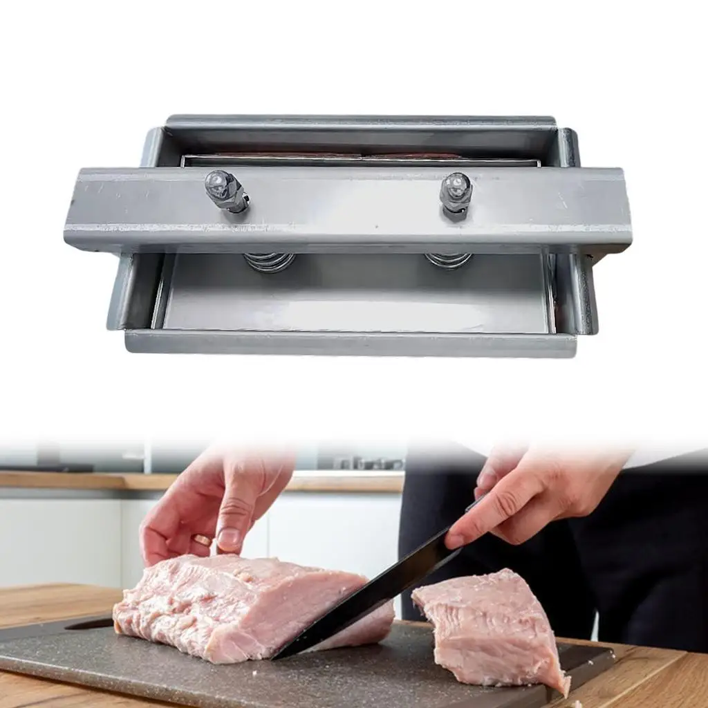 Meat Press Mold Bacon Meat Tool Stainless Steel Press Mold for Beef Bricks Kitchen Tool Homemade Hamburger Making Sandwich Meat