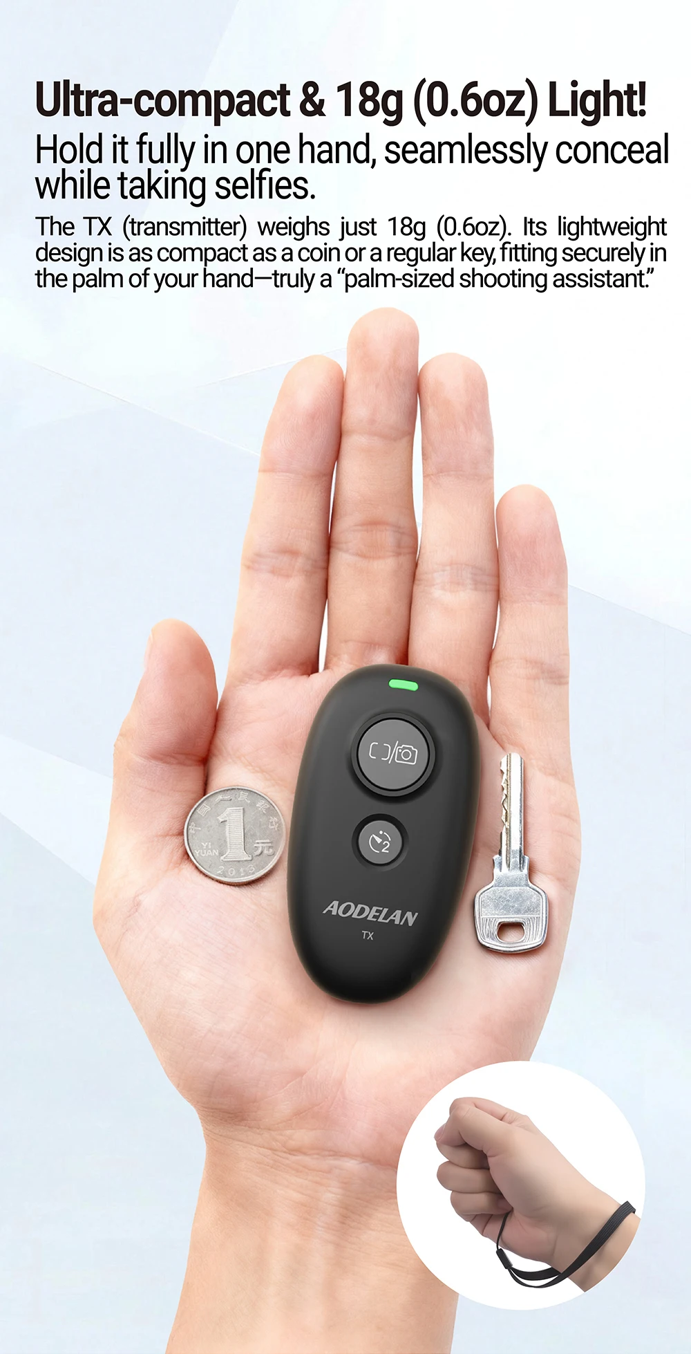 AODELAN Camera Remote Control Shutter Release for Sony A7IV A9II A7III A7SIII A7