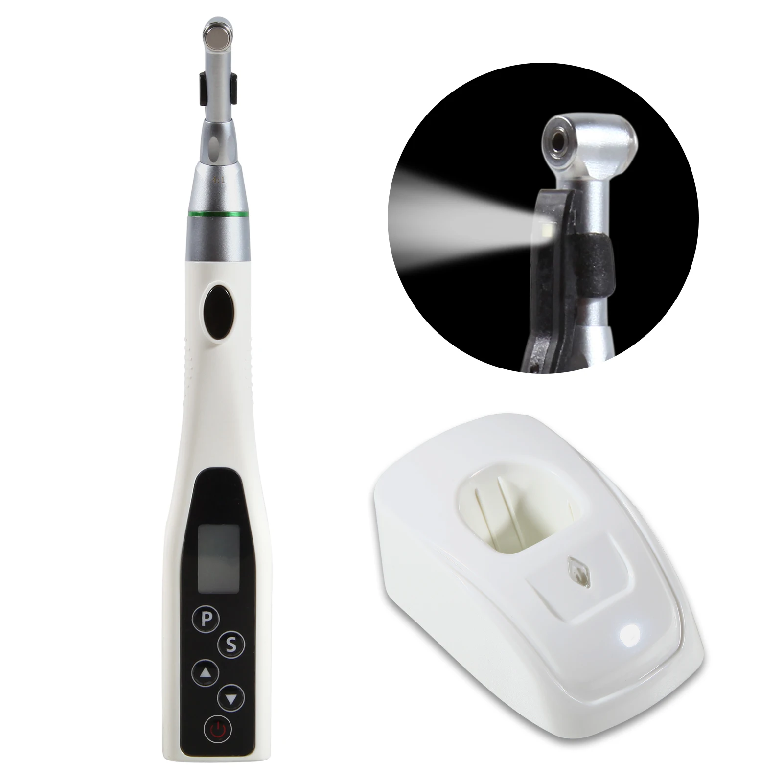 Dental LED Polieren Schleifen Lichts chl eifer Motor Antik Gegenwinkel Handstück wiederauf ladbare Zahnarzt Schleif werkzeuge
