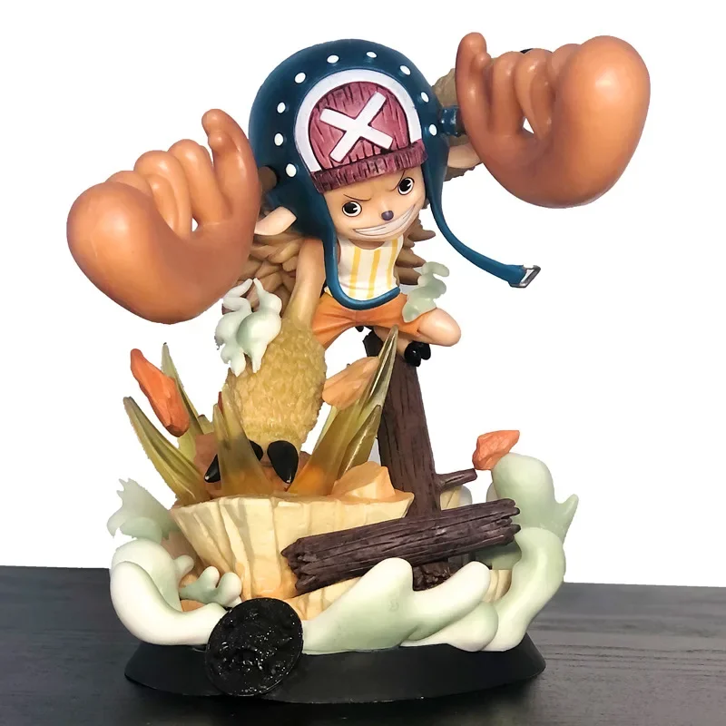 

22cm Anime One Piece Pt New Chopper Tony Corner Enhanced Doll Model Gk Statue High Quality Pvc Box Decoration Teenager Gift