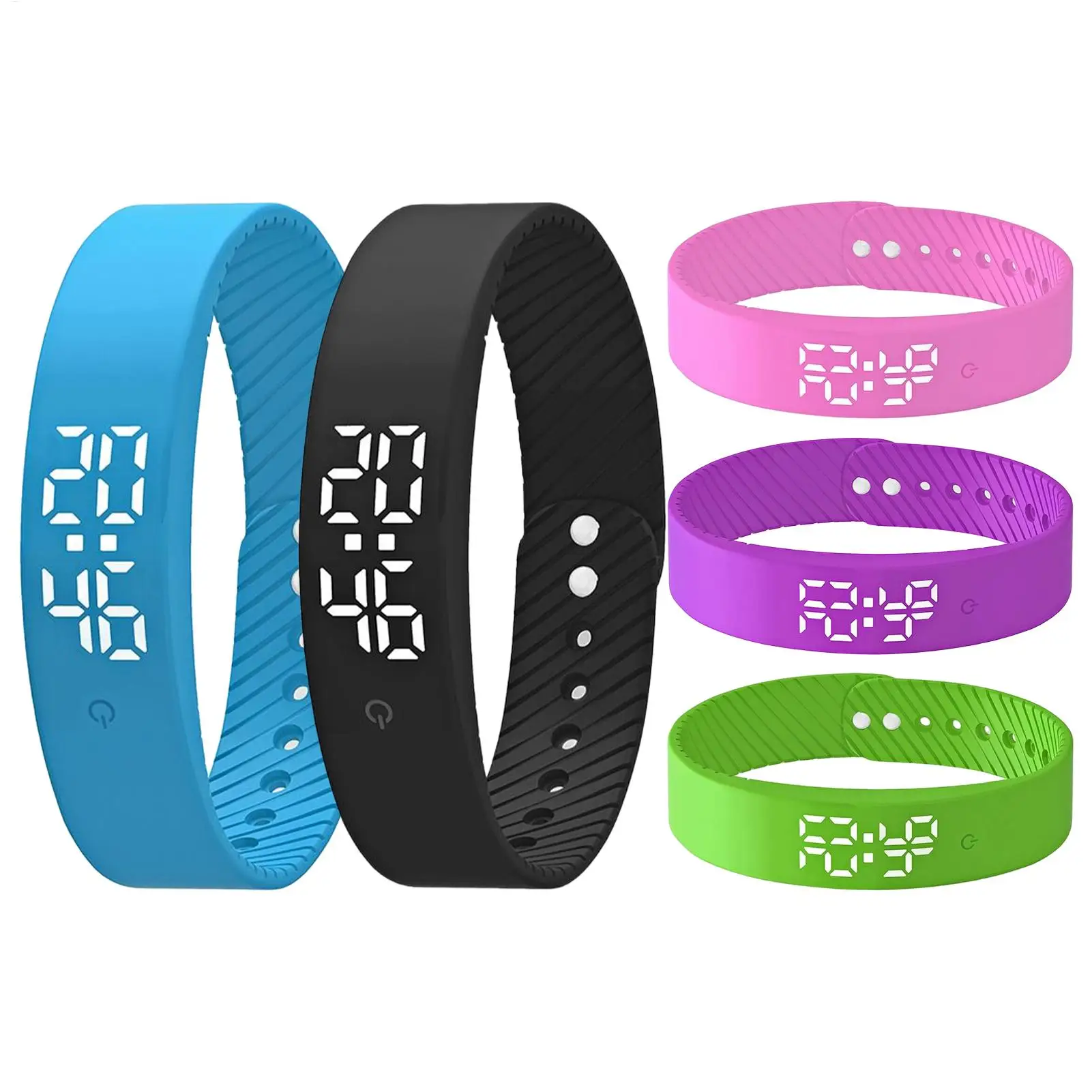 Smart Bracelet Vibration Alarm Clock Reminder Sleep Monitoring Rechargeable Bracelet