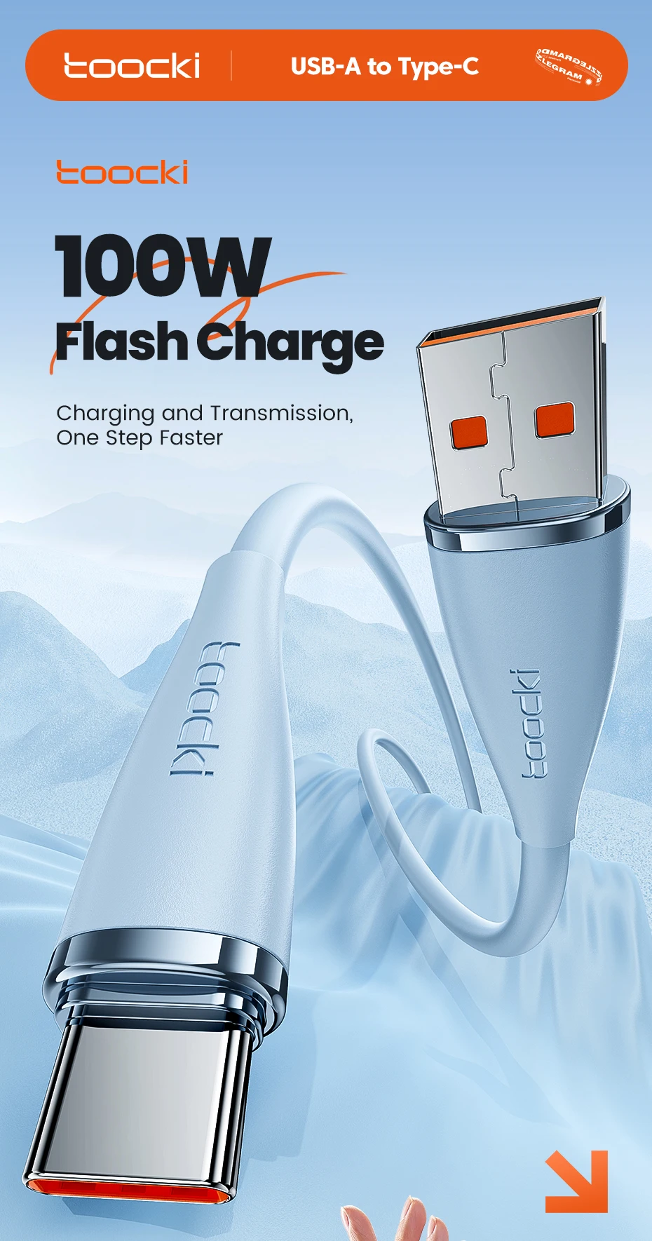 X35 Silicone USB Type C Cable 6A Fast Charging for Huawei Honor Xiaomi Smasung P