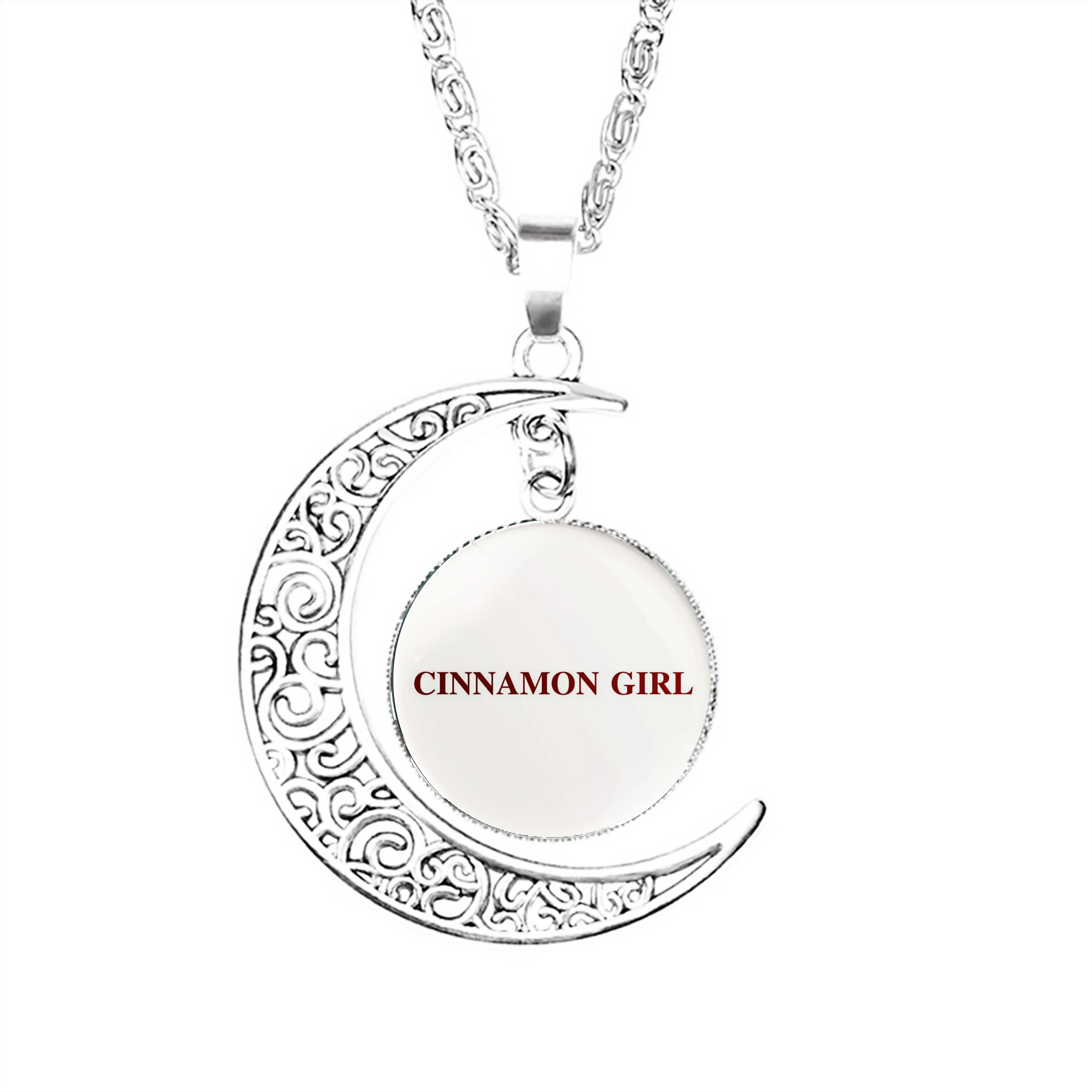 Cinnamon Girl Ldr Moon Necklace Jewelry Gifts Charm Lovers Accessories