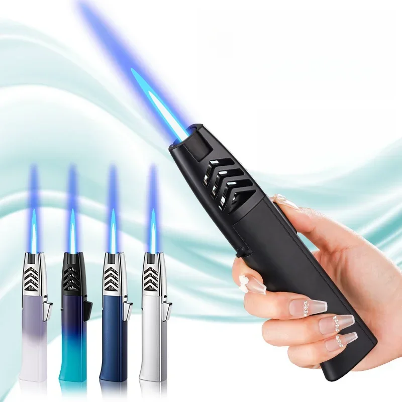 

New High-Power Spray Gun Butane Gas Torch Lighter Kitchen Household Outdoor Barbecue Cigar Ignition Gun Welding Tool