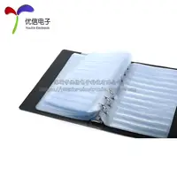 Livre d'échantillons de composants électroniques, livre/paquet d'échantillons de puces IC, résistances, condensateurs, inductances, livre d'échantillons de composants, livre vide 4