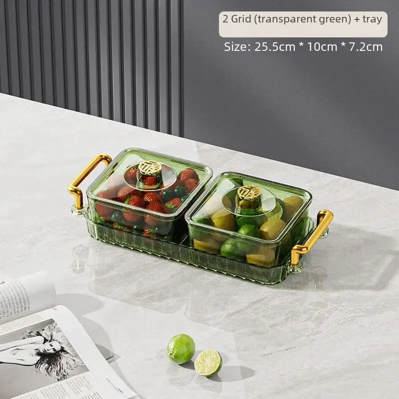 Green two grids + tray