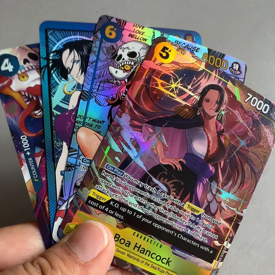 원피스 TCG 보아 핸콕 프록시 카드 워로드 쿠자 해적단 얼터네이트 아트 패러렐 포일 풀 아트 OP01/OP07/PRB02