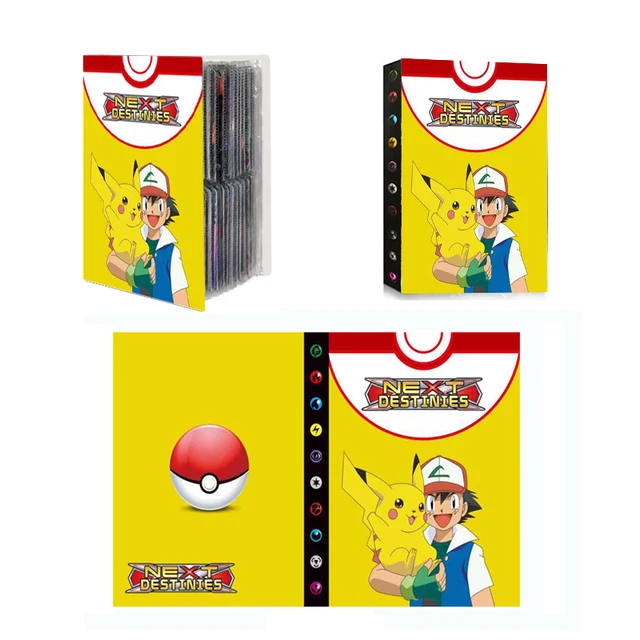 Original Pokemon GO Cards Collection Folder Letters Album Holder Binder Book Case Protectors Sleeves Box Pikachu Game GX VMAX 5