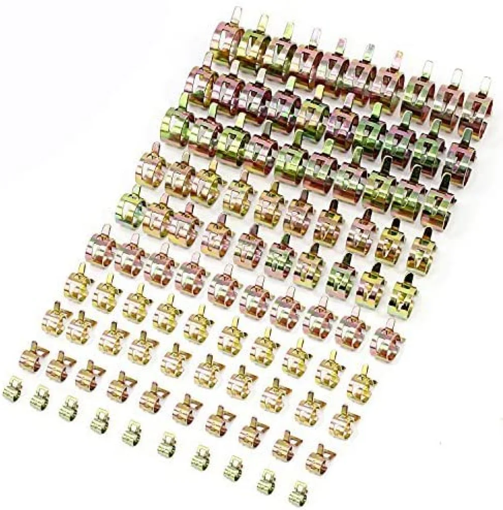 내부 패스터 및 클립 공압 수동 전기 스트레이트 스테이플 건, U 도어 모양 스테이플러 네일러 가구, 406J, 410J, 413J, 416J, 419J, 422J, 5000 개 11 스프링 호스 클램프 밴드 연료 호스 클램프, 실리콘 파이프 클램프, 재사용 가능한 옵션 클램프, 5mm-22mm, 10 개