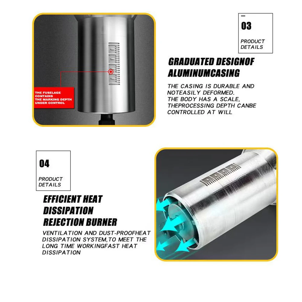Wood Router Electric Trimmer Brushless Woodworking Trimming Wood Router Milling Engraving Slotting Machine Fit Makita/Dewalt 20V No Battery