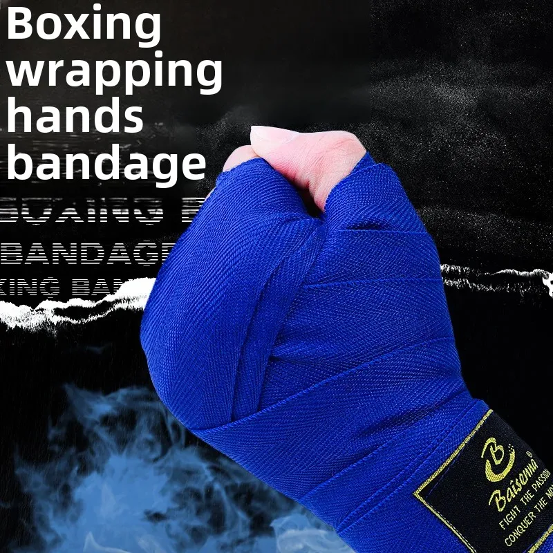 Sport Boxing Elastic Hand Wrap for Sandbag Training Martial Arts Wrist Protection Thai Muay Fight Binding Band Pair