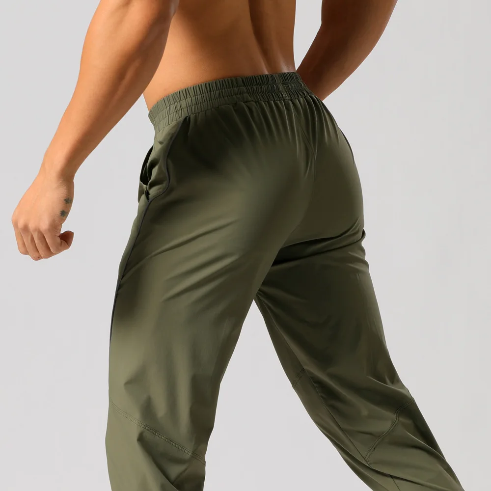 Quick drying sports pants elastic breathable running leggings sports fitness cropped pants trackpants trousers