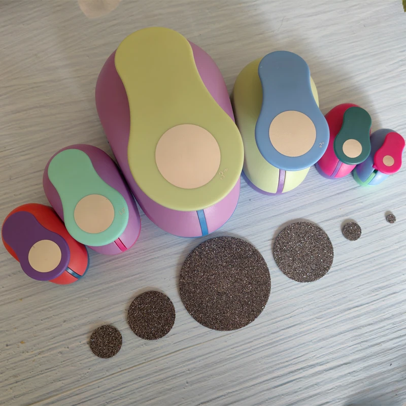 Round Circle Craft Paper Cutter Scrapbooking School Puncher EVA Hole Punch Sun Grape 50mm 38mm 25mm 16mm 8mm paper cutter paper punch hole punching tools paper craft punch circle hole punch