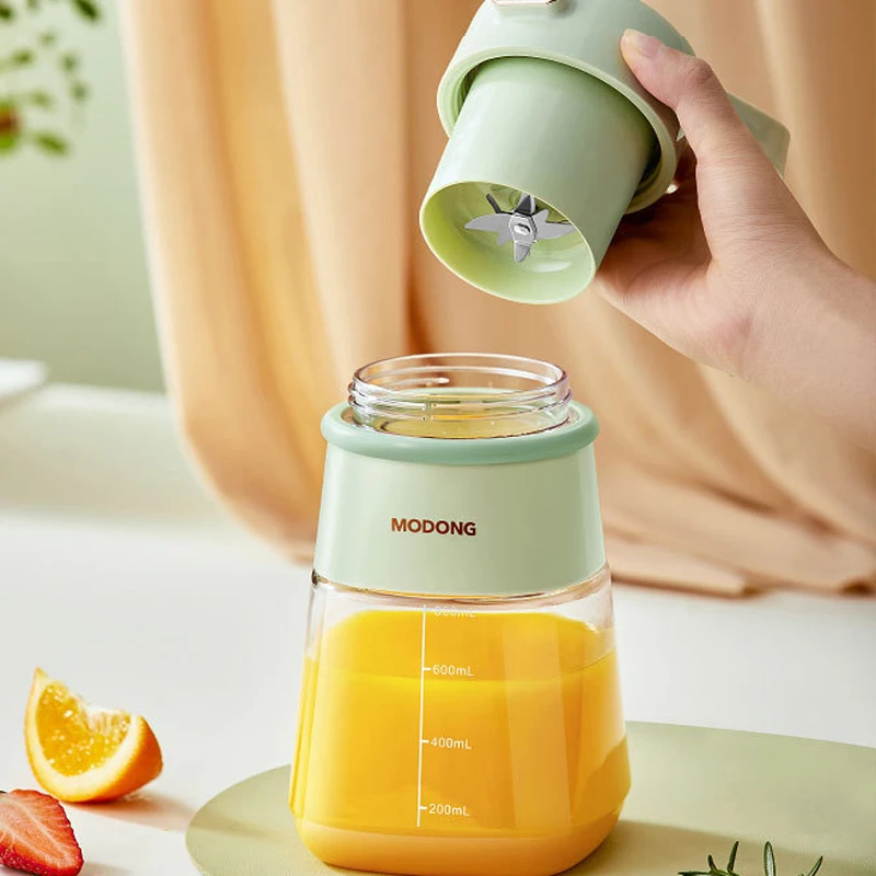 500ml Electric Juicer Portable Smoothie Blender Juicing Cup Wireless Fruit Mixers Orange Squeezer Juice Maker 1500mAh