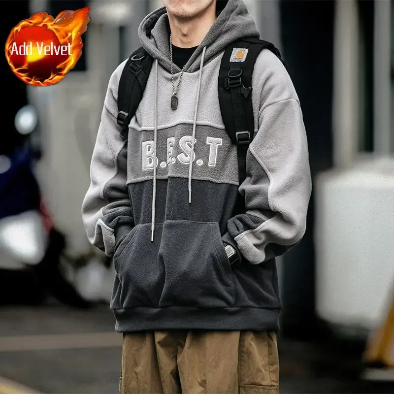 thumbnail image 1 of Sudadera con capucha de hip hop para hombre, sudadera con estampado gráfico, nueva ropa con capucha de rock para hombre, una pieza, alta calidad, cálida, ofertas al por mayor, tallas holgadas, 1 of 5