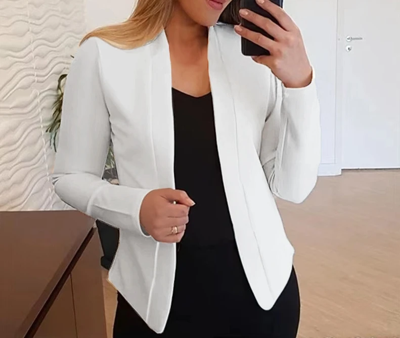 Small Suit, Long Sleeved Solid Color Cardigan Jacket, Annual New Fashion Hot Selling Top Selling Women's Clothing small suit long sleeved solid color cardigan jacket annual new fashion hot selling top selling women s clothing