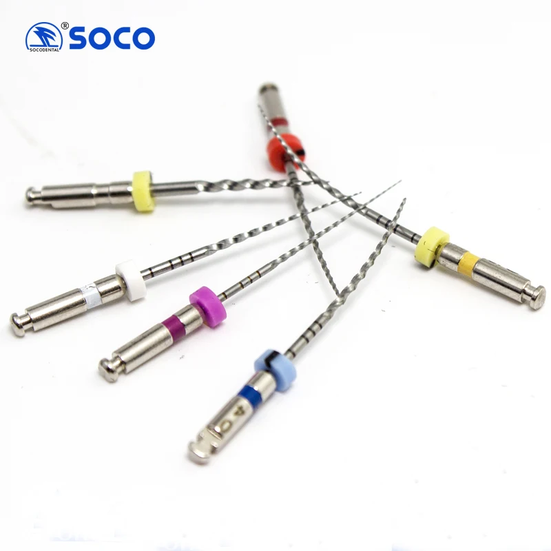

6Pcs/Box SOCO PLUS SC Plus Activated Root Canal File Dentist Tools Endodontic Files Dental Rotary Files Dental Materials
