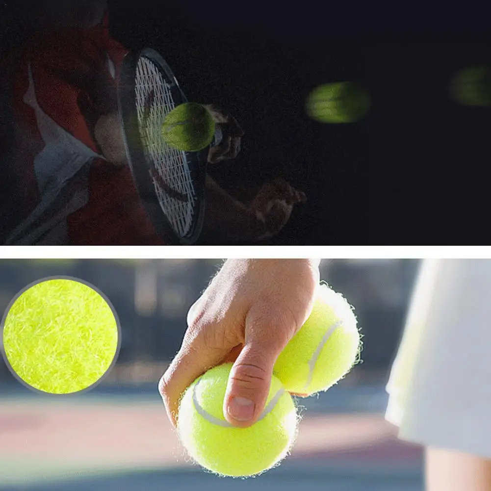 

1/3PCS Practice Tennis Stretch Training Tennis Match Training High Flexibility Chemical Fiber Tennis Balls School Club