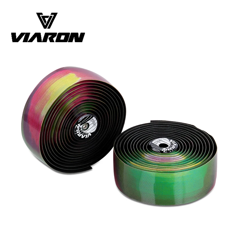 

Bicycle Handlebar PU Gradient Color Changing Tape Dimming Reflective Band Strap Belt for MTB Road Bike Accessories by VIARON
