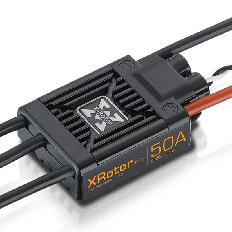 

Aerops 2PCS HOBBYWING OPTO Brushless Electronic Speed Controller XRotor 50A 4-6S ESC for Multi Model