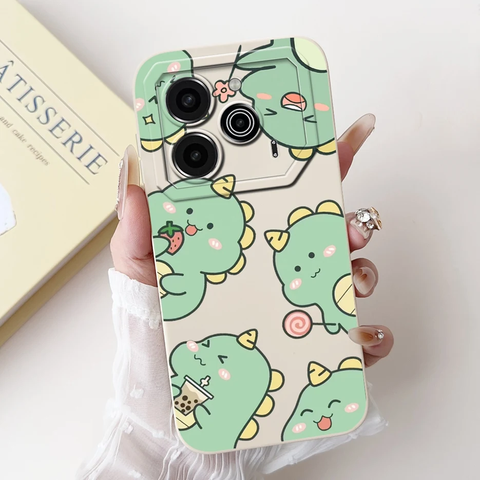 Cute Fashion Painted Soft TPU Phone Case - 6.78'' Cover with Bumper Protection