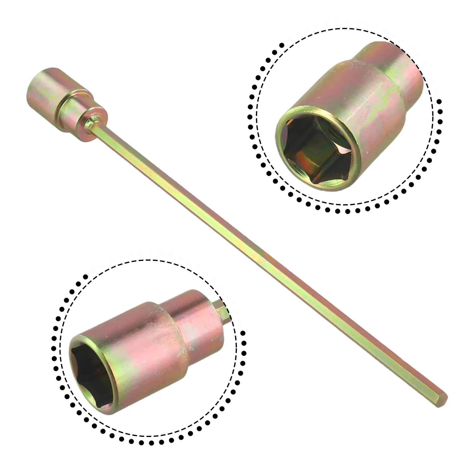 1 Pc 300mm Verlängerung Steckschlüssel 19mm Innensechskant Ecke Stetige Caravan Bein Wickler Bohrer Buchse Für elektrische Bohrmaschine – Detail 7