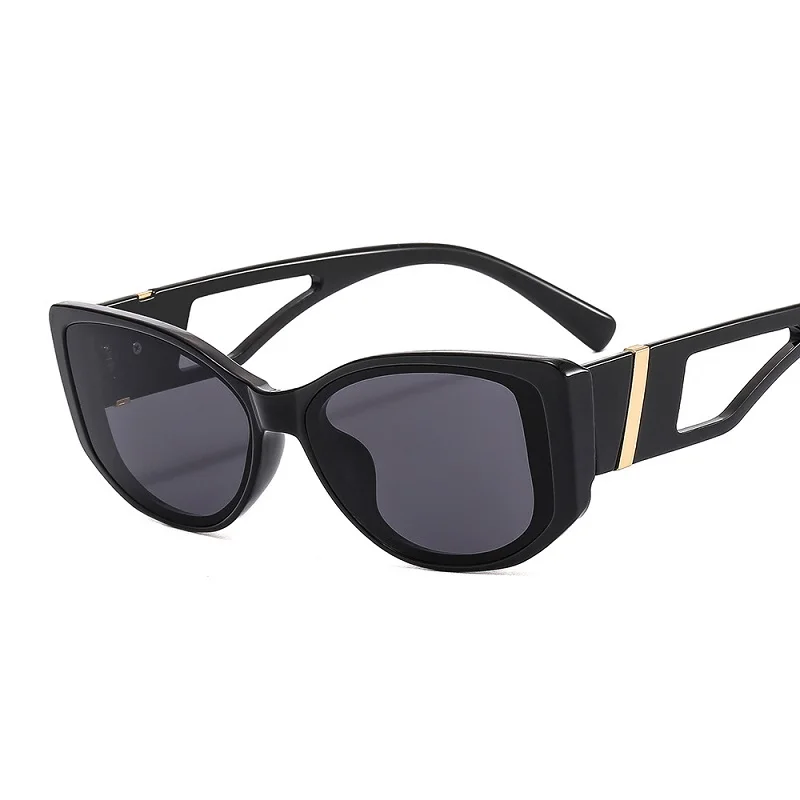 ZLY 2022 New Fashion Cat Eye Sunglasses Women Men Luxury Hollow Frame Gradients Lens Trending Products Brand Designer Eyewear 2