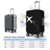 Custom Airplane Heart Flight Plane Gift Luggage Cover Elastic Travel Suitcase Protective Covers Fits 18-32 Inch 6