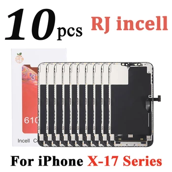 10 Pezzi Display LCD Touch Digitizer Incell RJ per iPhone X XS Max XR 11 12 Mini 13 Pro 14 15 16 17 - Ricambio Schermo