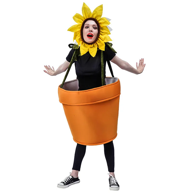 

Adults Halloween Cosplay Costume Funny Toilet Paper Sunflower Jumpsuit Set Red Ketchup Yellow Mustard Christmas Party Clothes
