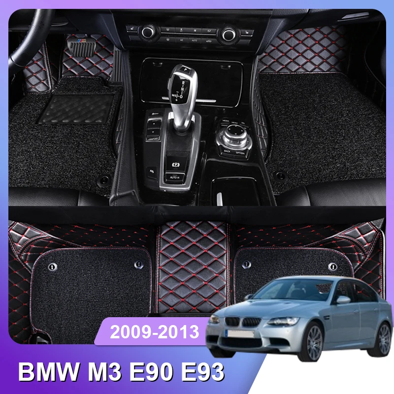 

Custom Fit Car Floor Mat for BMW M3 E90 E93 2009 Accessories Interior ECO Thick Carpet Customize for Left and Right Drive