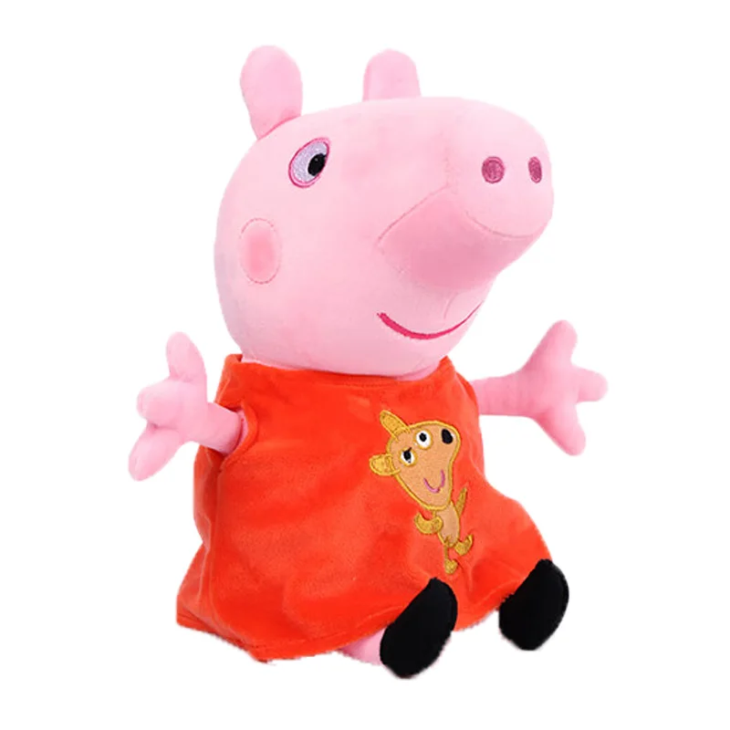 thumbnail image 1 of Muñeco de peluche genuino de Peppa Pig, George, papá y mamá, de 30 cm/11,8 pulgadas, juguete de regalo, decoración de la habitación del hogar, vacaciones, cumpleaños, juguete para niños, regalo, 1 of 5